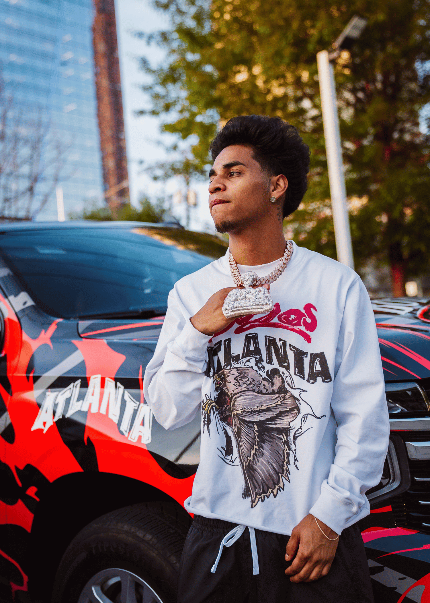 ATL BOZO WHITE LONG SLEEVE