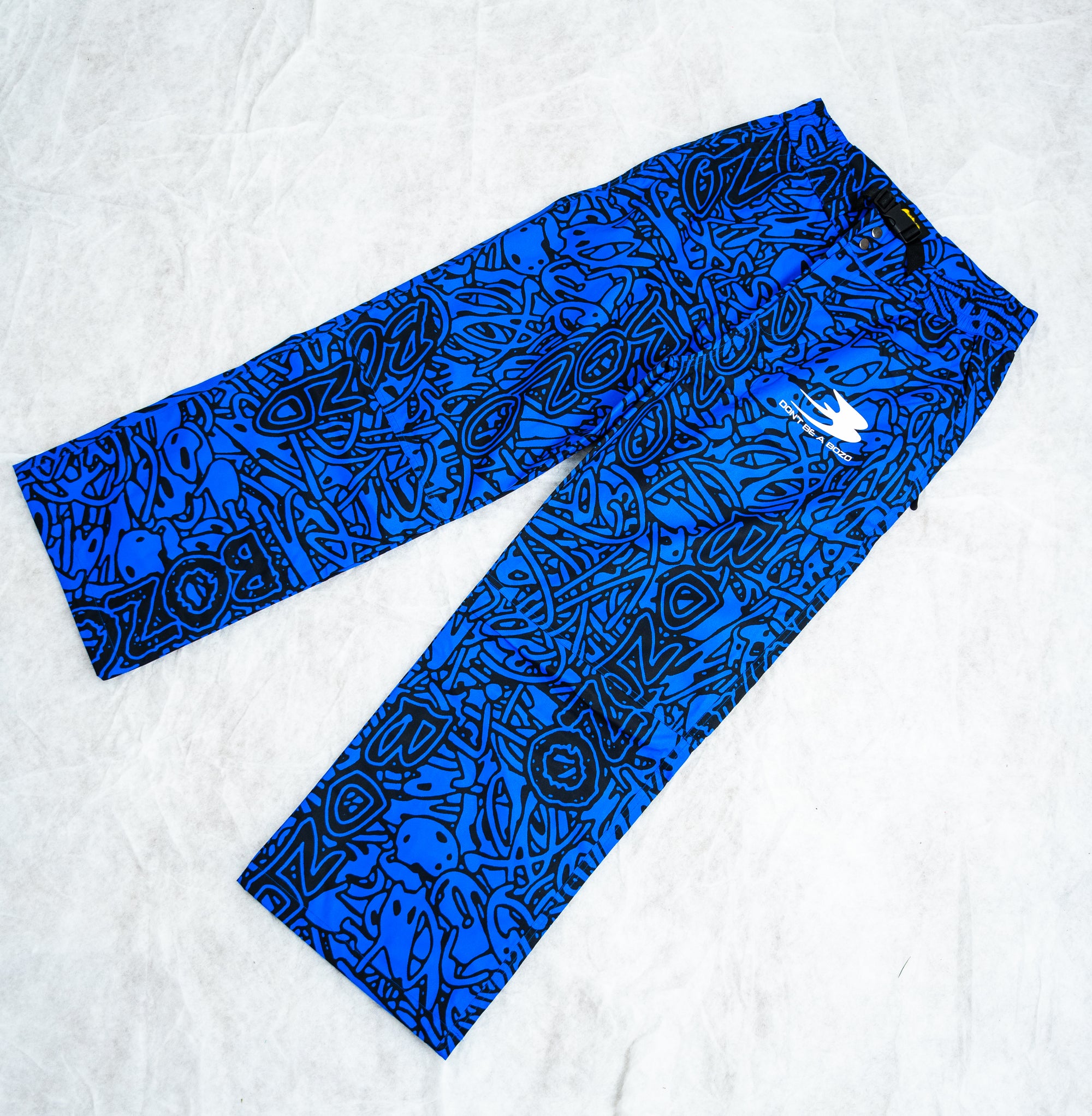 Blue bozo ski suits