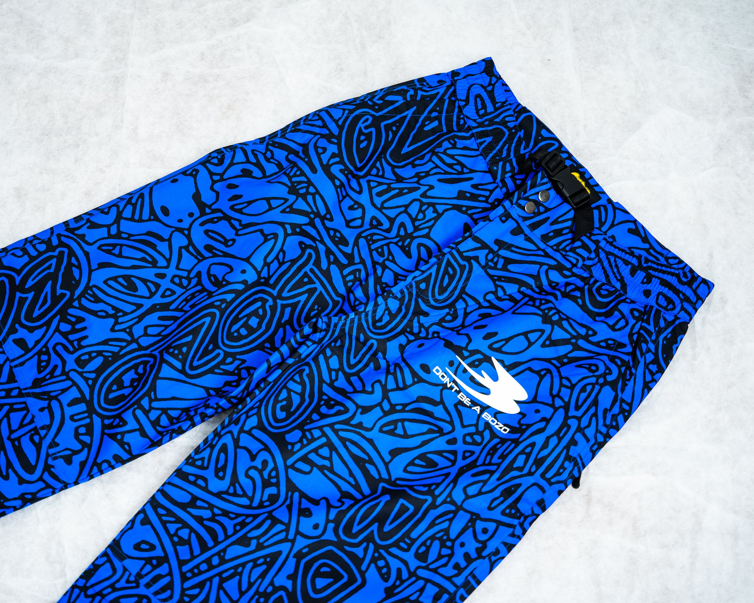 Blue bozo ski suits