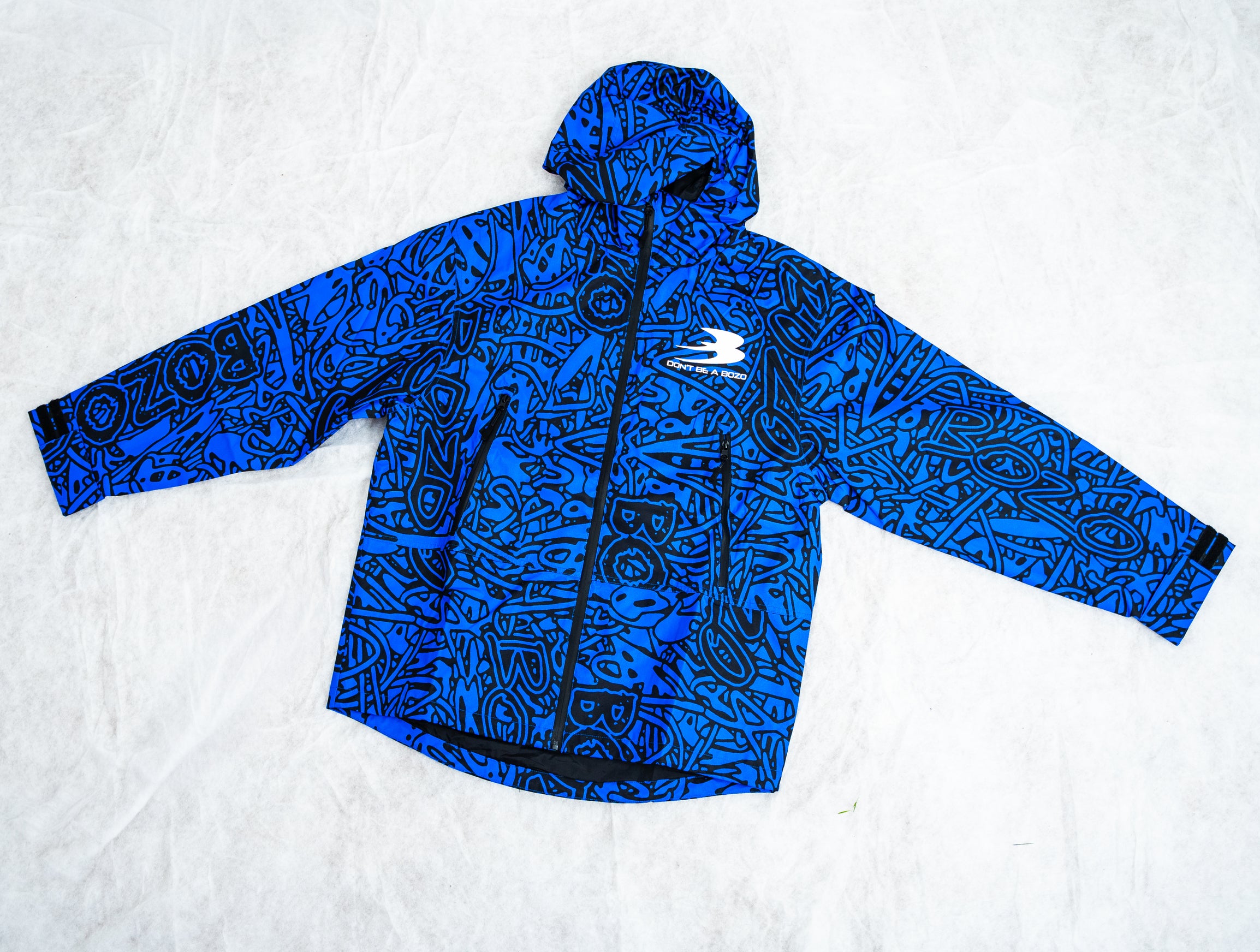 Blue bozo ski suits