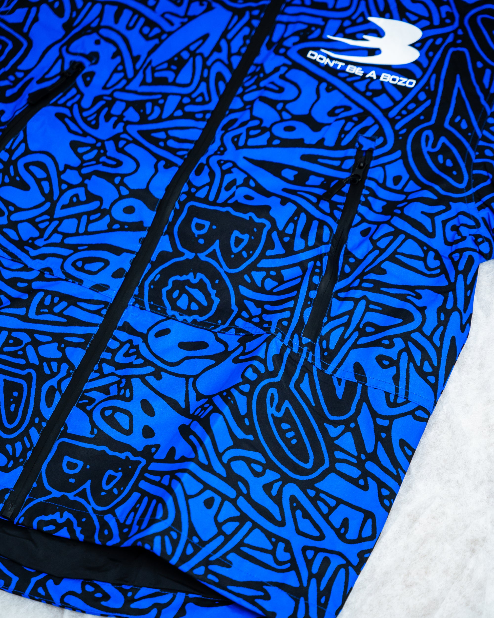 Blue bozo ski suits