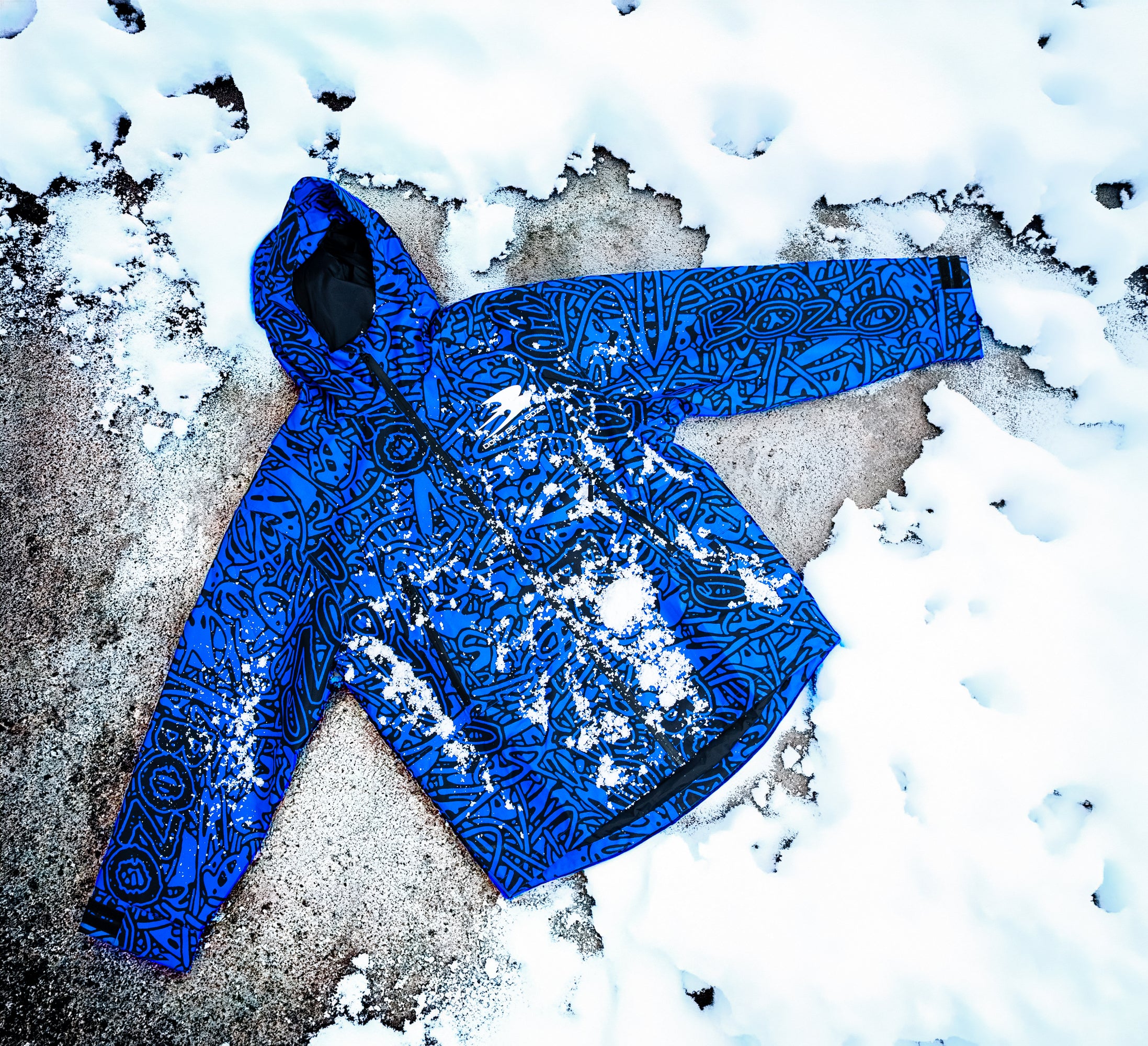 Blue bozo ski suits